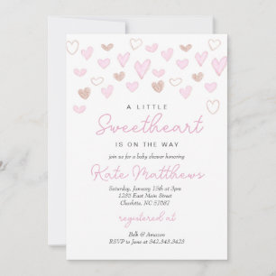 Valentines Day Baby Shower Invitation