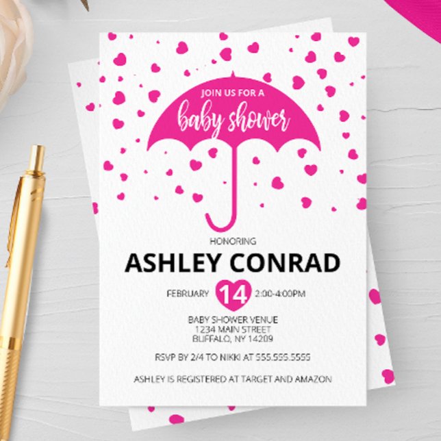 Valentine's Day Baby Shower Invitation (Creator Uploaded)