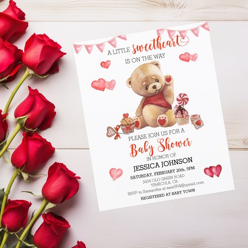 Valentines Day Baby Shower Teddy Bear Budget