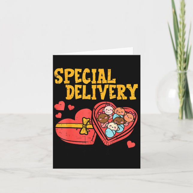 Valentines Day Baby Special Labor Delivery Nurse W Card (Front)
