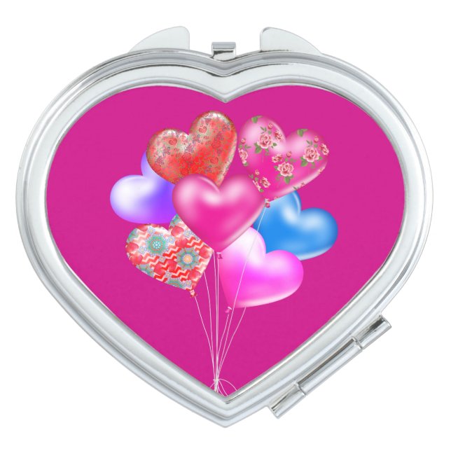 Valentine's Day Balloons Compact Mirror (Front)