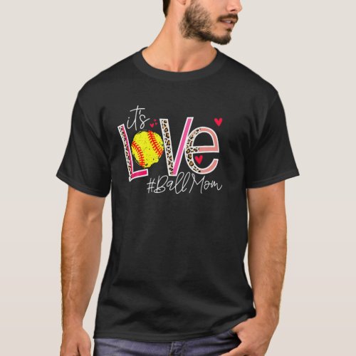 Valentines Day Baseball Is My Valentine Softball T_Shirt