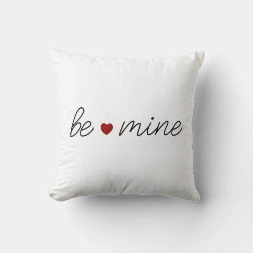 Valentines Day Be Mine Farmhouse Throw Pillow