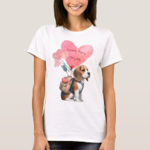 Valentine's Day Beagle T-shirt 
