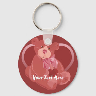 Valentine's Day Bear Keychain