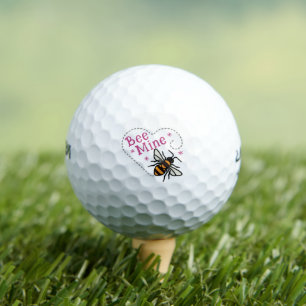 Valentine's Day Bee Mine Golf Balls