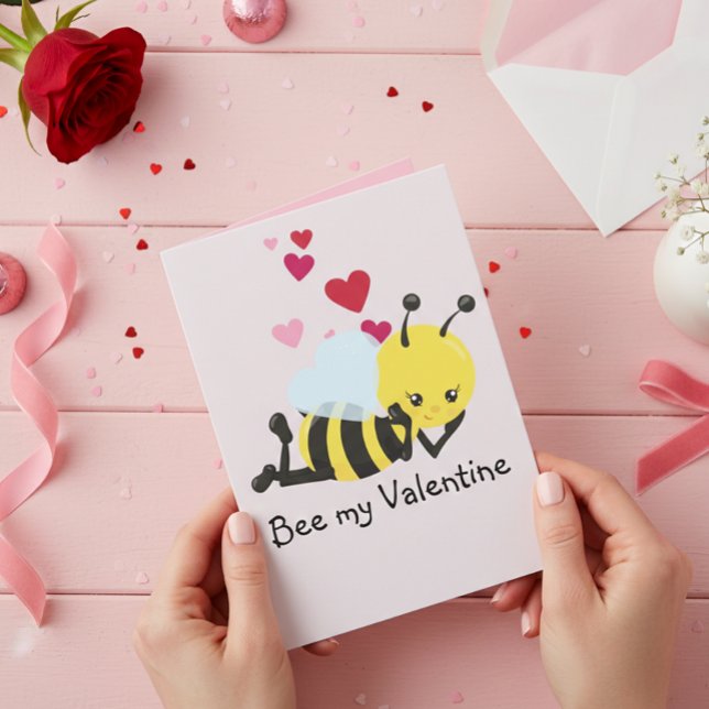 Valentine's Day Bee My Cute Greeting card (Creator Uploaded)