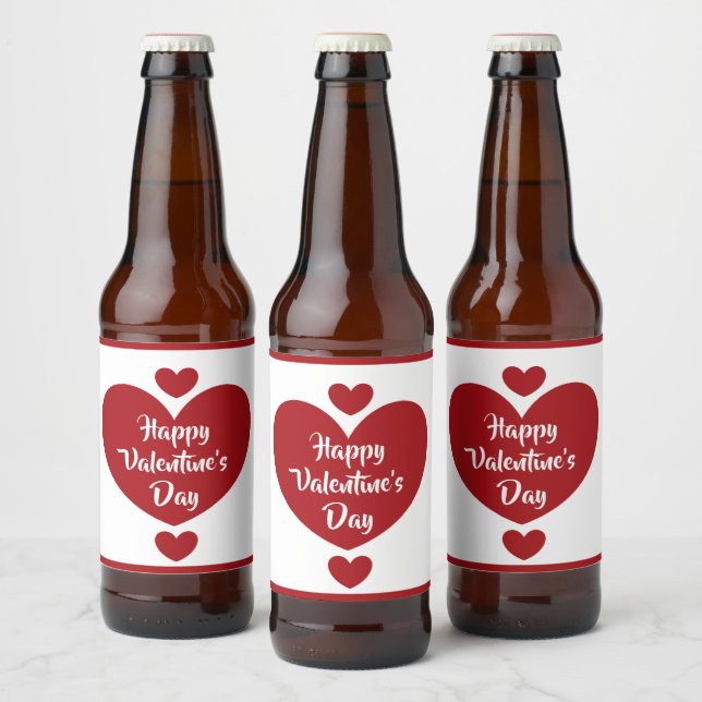 Valentine's Day beer bottle labels (Bottles)