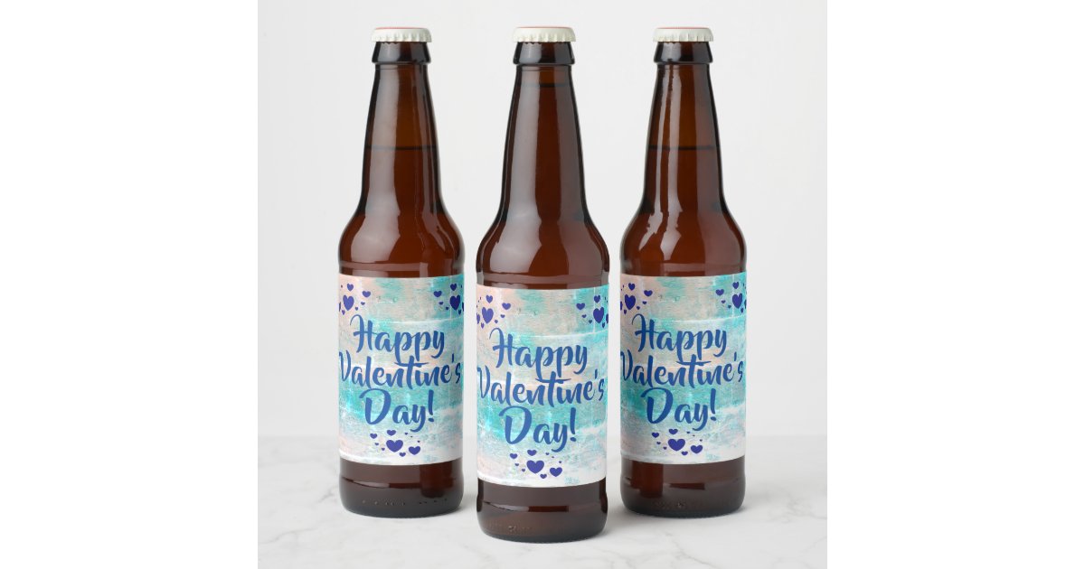 Valentine's Day beer labels by dalDesignNZ | Zazzle