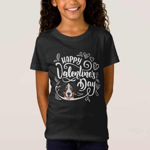 Valentines Day Bernese Mountain Dog T_Shirt