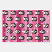 Valentines Day Bernese Mountain Dog   Wrapping Paper Sheets (Front)