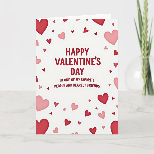 Valentines Day Best Friend Card (Front)