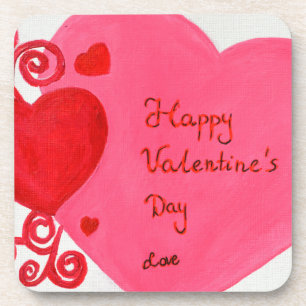Valentine's Day Beverage Coaster