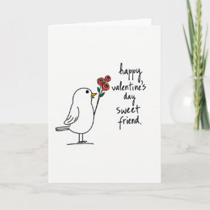 Valentines Day Bird Friend Card