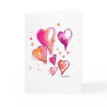 Valentine's Day Bleeding Hearts Card