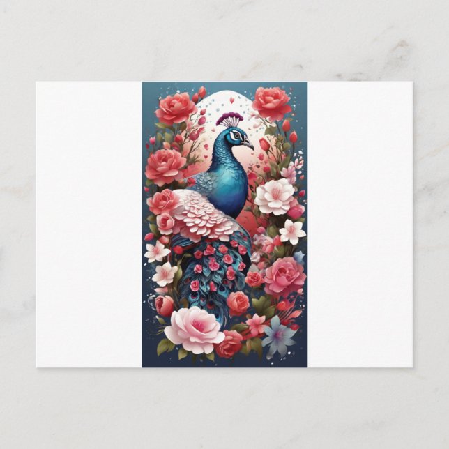 Valentine's Day Bliss: Floral Symphony Post Card  (Front)