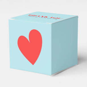 Valentine's Day Boy Baby Shower Heart Favor Boxes