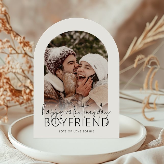 Valentines Day Boyfriend | Arched Photo Invitation (Creator Uploaded)