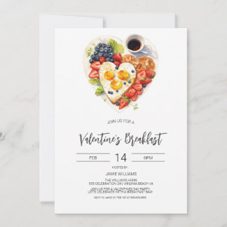 Valentine's Day Breakfast, Mother's Day Breakfast Invitation