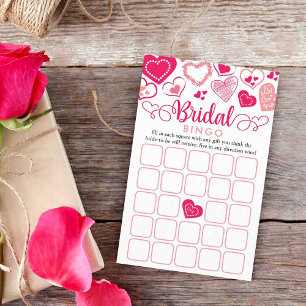 Valentine's Day Bridal Shower Bingo Game