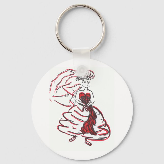 Valentine's Day Bride Keychain (Front)
