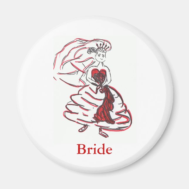 Valentine's Day Bride Magnet (Front)