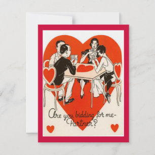 Valentine's Day Bridge Game Invitation