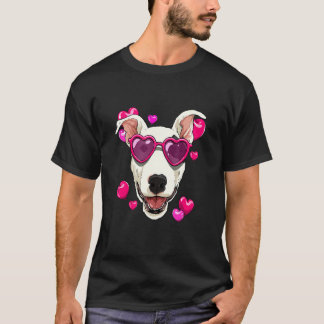 Valentines Day Bull Terrier Heart Couples Love Day T-Shirt