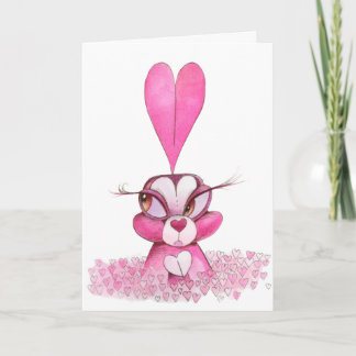 Valentine's Day Bunny Love! Card