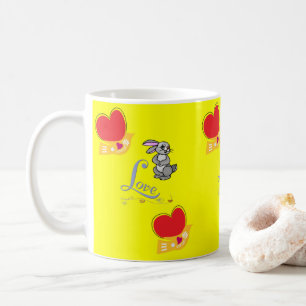 Valentine's Day Bunny Rabbit Love Mugs