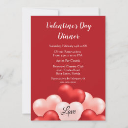 Valentine's Day Business / Charity Invitation