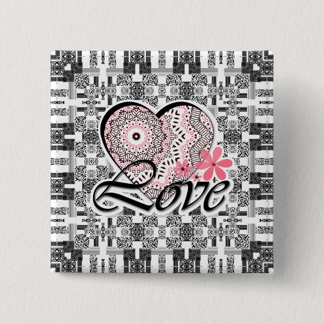 Valentine's day button (Front)