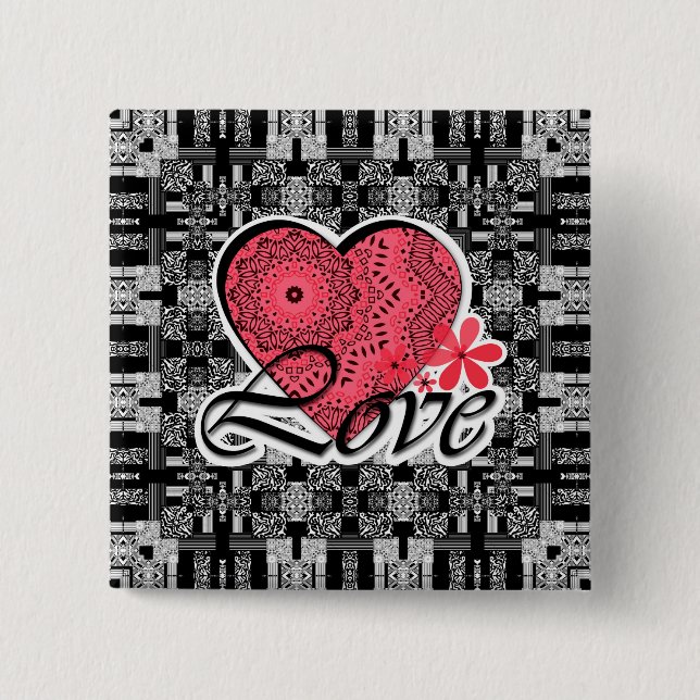 Valentine's day button (Front)