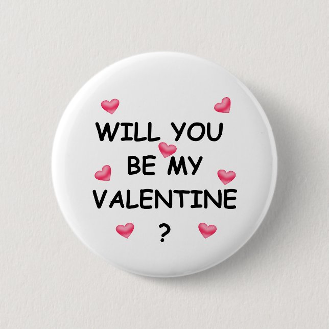 Valentine's Day  Button (Front)