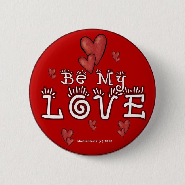 Valentine's Day Buttons/Pins (3) Pinback Button (Front)