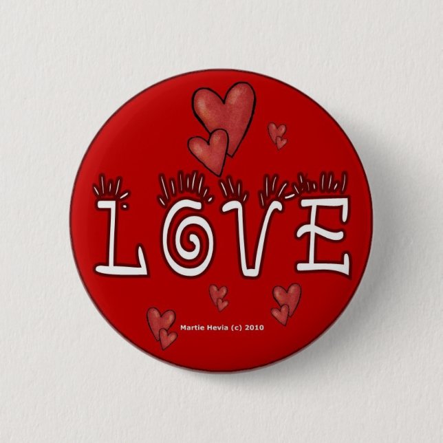 Valentine's Day Buttons/Pins (4) Pinback Button (Front)