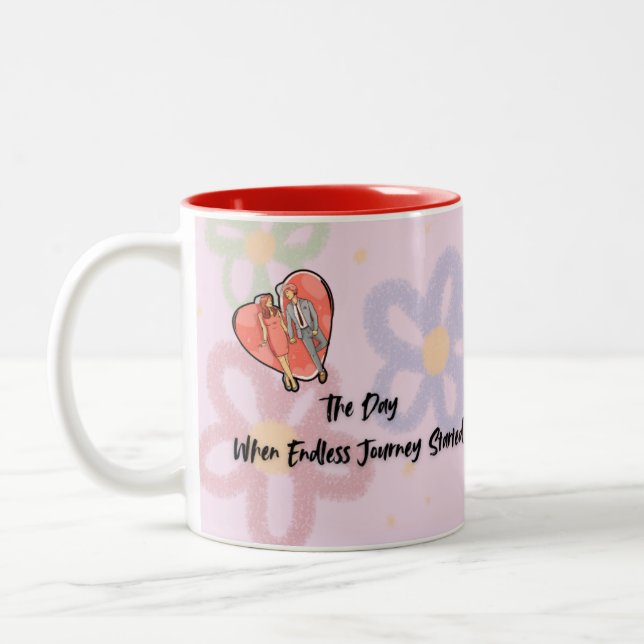 Valentines Day Calender Coffee Mug (Left)