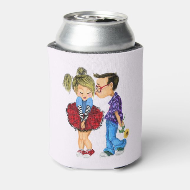 Valentine's Day Can Cooler with Romantic Couple (Can Back)
