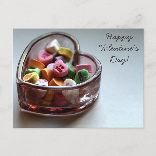 Valentine's Day Candies Holiday Postcard (Front)