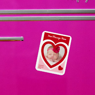 Valentine's Day Candy Hearts Box Custom Photo Magnet