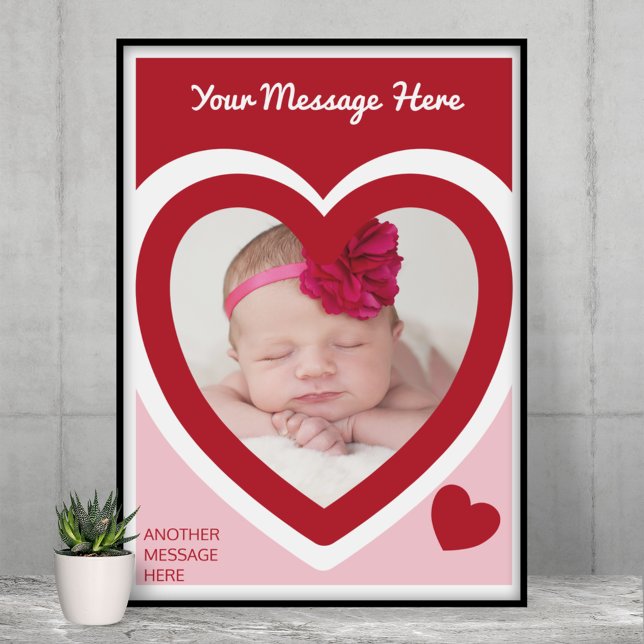 Valentine's Day Candy Hearts Box Custom Photo Poster (Creator Uploaded)