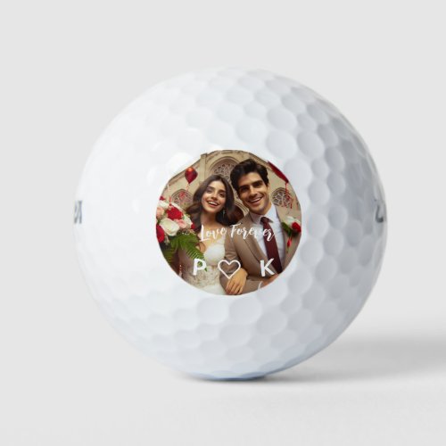 Valentines Day Candy Hearts Custom Photo  Golf Balls