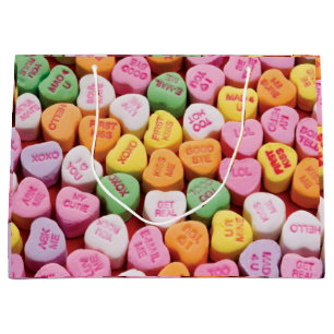 Valentines Day Candy Hearts Gift Bag