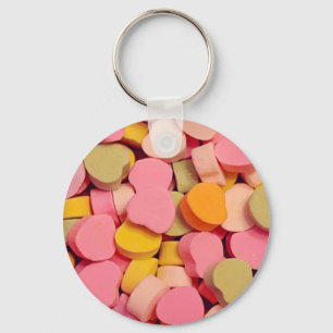 Valentine's Day Candy Hearts Keychain