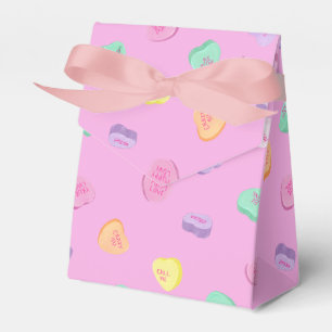 Valentines Day Candy Hearts Pattern Favor Boxes