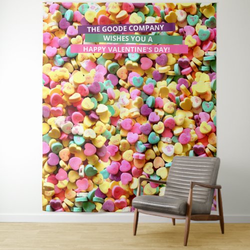 Valentines Day Candy Hearts  Photo Backdrop
