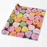 Valentines Day Candy Hearts Wrapping Paper