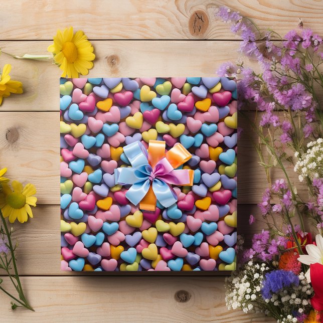 Valentine's Day Candy Hearts Wrapping Paper (Creator Uploaded)