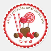 Valentines Day Candy Stickers