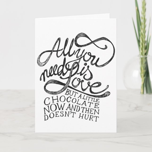 Valentine's Day Card - All You Need is Love (Front)